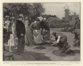 La croisière du roi et de la reine, commémorant leur visite au château de Lews, Stornoway